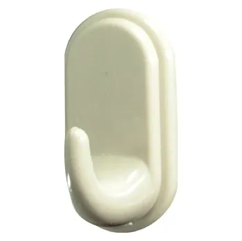 Věšák Háček samolepící QF typ 1047, bílá, plast, 2ks