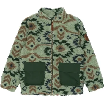 Mikk-Line dětská fleecová mikina 17012 Balsam Green Velikost: 134 FLEECE