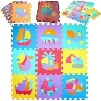 PĚNOVÉ PUZZLE PODLOŽKA EVA 10 KS ZVÍŘATA CB-115