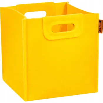 Úložný box VOGO Filcová nádoba/úložný box S, žlutá