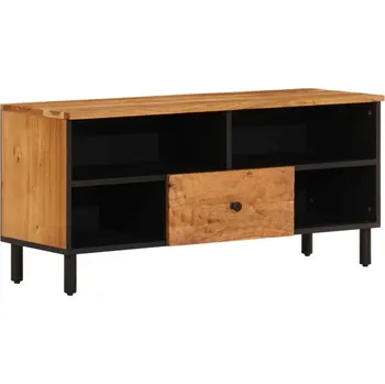 Televizní stolek TV stolek z masivního akáciového dřeva 100 x 33 x 46 cm, přírodní