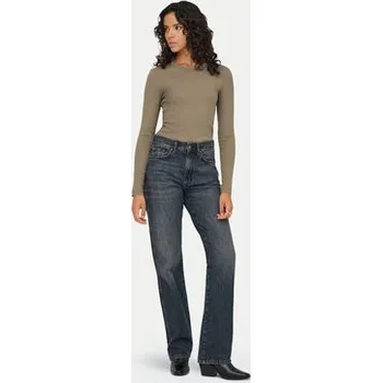 Dámská halenka ONLY Halenka Val 15371305 Hnědá Regular Fit L