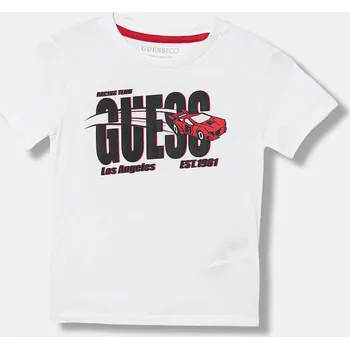 Dětské bavlněné tričko Guess N6RI00.K8HM4.PPY2 bílá 00X, vel. 105-112