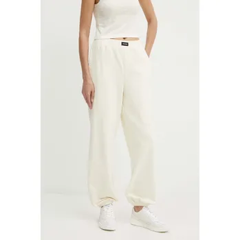 Bavlněné tepláky Karl Lagerfeld 245W2113 béžová 01X, vel. L