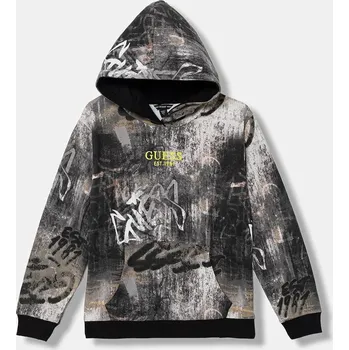 Chlapecká mikina Dětská bavlněná mikina Guess L6RQ00.KA6R4.PPY2 šedá 90X, vel. 122-125