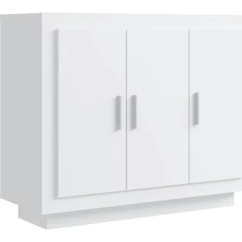 Šatní skříň Bílá úložná skříňka 92 x 35 x 75 cm z dřevěného kompozitu