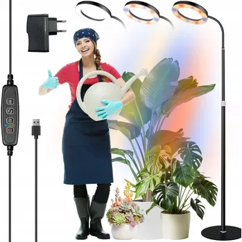 Osvětlení pro růst rostliny LED LAMPA PRO PĚSTOVÁNÍ ROSTLIN PLNÉ SPEKTRUM RŮST KVĚTŮ S REGULACÍ