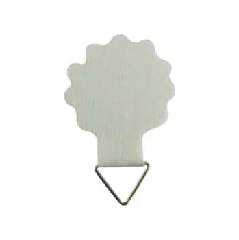 Očko obrazové, bílá, látka, 3ks