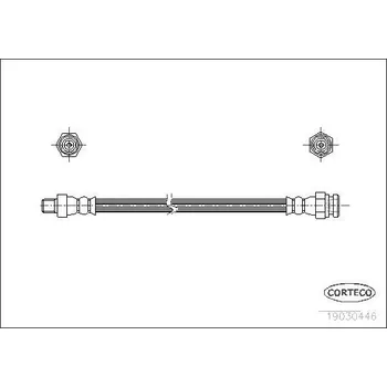 Brzdová hadice Brzdová hadice CORTECO 19030446