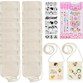 12 balení dětských látkových tašek