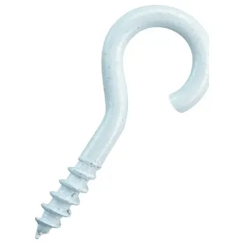 Vrut Hák s vrutem 18x50, lak bílý, 5ks