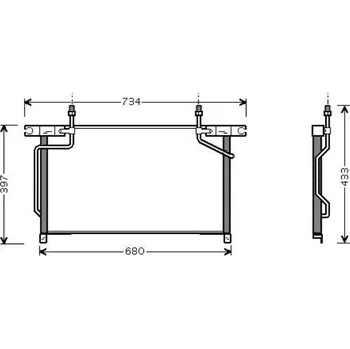 Výparník klimatizace chladič klimatizace - kondenzátor 84.28.545