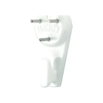 Věšák Háček Twenty universal, šedá, plast, 5ks