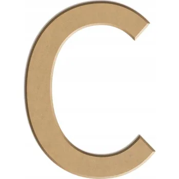 Obraz Písmeno C z MDF, ploché, výška: 10 cm