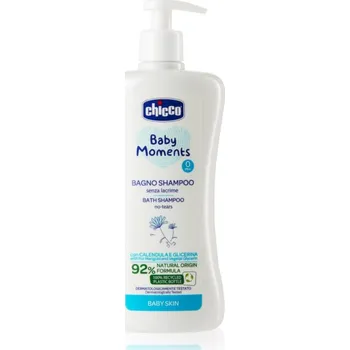 Sprchový gel Chicco Baby Moments Bath Shampoo šampon na celé tělo pro děti od narození 0 m+ 500 ml