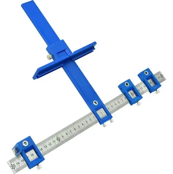 Geko Truhlářská šablona pro vyznačení otvorů 410 x 300 mm (40)