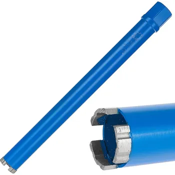 Vrták Geko Diamantová korunová vrták pro suché a mokré vrtání 42x10x450mm 3T 1.1/4" (10)