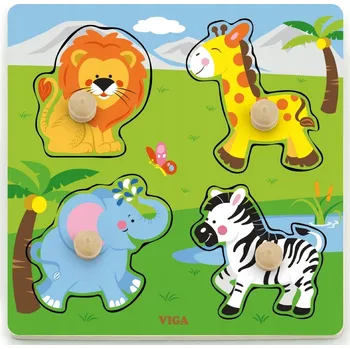 Dřevěná hračka VIGA 50840 Hračky - hračka puzzle , vícebarevné