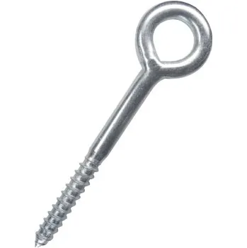 Šroub Oko lešenářské svařované s vrutem 8x100mm, zinek bílý, 1ks