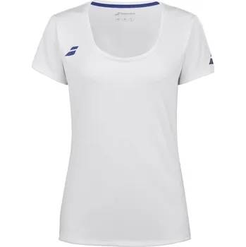 Dámské tričko TRIČKO BABOLAT PLAY CAP SLEEVE TOP DÁMSKÉ BÍLÉ/BÍLÉ M