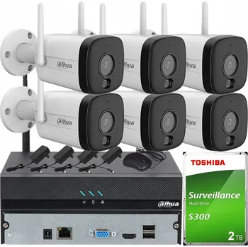 Bezpečnostní kamera Sada 5 WiFi kamer Dahua IPC-HFW1539DTK1P-SW-PV 5MPx Detekce zvuku 2TB