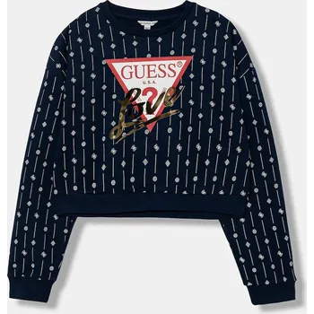 Chlapecká mikina Dětská bavlněná mikina Guess J6RQ04.KA6R4.PPY2 námořnická modř 59X, vel. 122-125