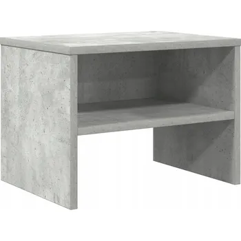 Noční stolek Šedobetonový Noční stolek 40 x 30 x 30 cm s otevřenou přihrádkou