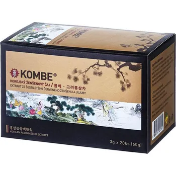 Přírodní produkt KOMBE - ŽENŠENOVÝ EXTRAKT - Sáčky s ženšenem a jujubou 50 ks