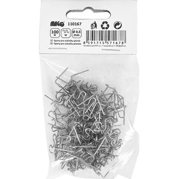 Příslušenství ke svářečce Magg Spony pro svářečku plastů (W) 0,8 mm - 100 ks