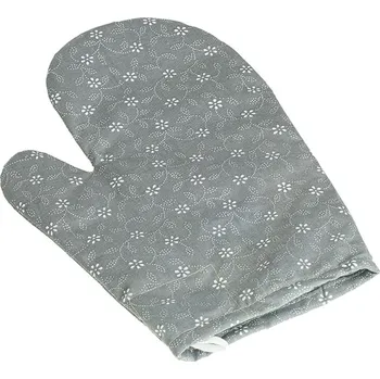 Kuchyňská chňapka - 28x18 cm Pnoucí kytička šedá