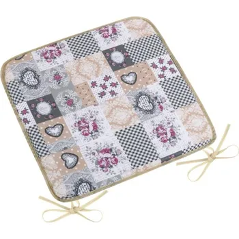 Podsedák Sedák DITA hladký - 40x40 cm, hladký patchwork love - vínová