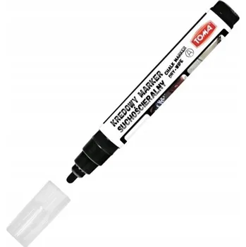 Křídový popisovač stíratelný za sucha TOMA - Černý 4.5mm