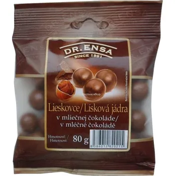 Dr.Ensa lísková jádra v mléčné čokoládě 80 g