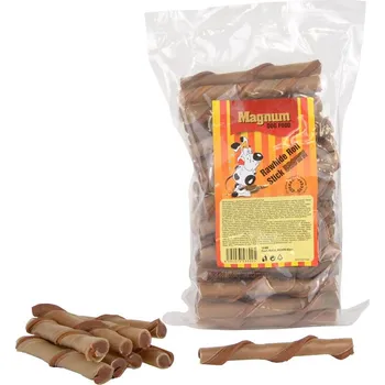 Pamlsek pro psa Magnum Rawhide roll stick 12,5cm (40ks) BROWN
