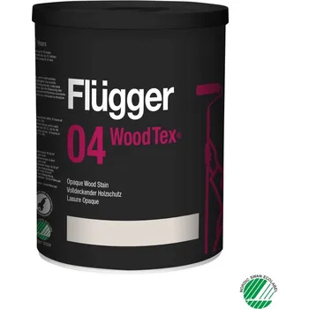 Lak na dřevo Flügger Krycí polomatná barva na dřevo Wood tex 04 opaque 0,75 L