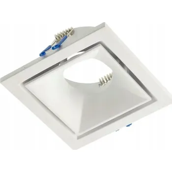 Bodové svítidlo Zápustné svítidlo 1xGU10 ČTVEREC nastavitelné hliníkové BÍLÉ CANNA GTV