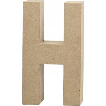 Obraz Písmeno H z papírové hmoty, výška: 20,5 cm