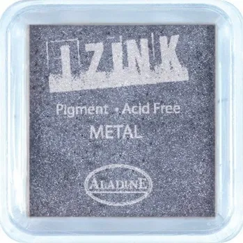 Dětské razítko Razítkovací inkoust Aladine Izink grafitově metalický