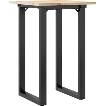 Jídelní stůl Jídelní stůl z masivního borovicového dřeva a ocelovým rámem 50x50x75 cm