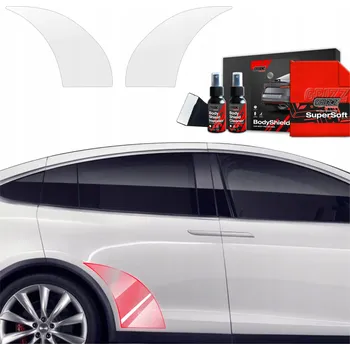 Polep vozidla 2v1 PPF fólie Fólie kol pro Tesla Model X (2021-2024) Grizz