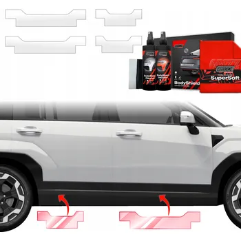 Polep vozidla 4v1 Fólie PPF dýha na prahy pro Hyundai Santa Fe (2023-2025) Grizz