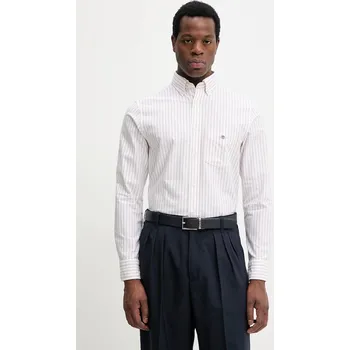 Pánská košile Bavlněná košile Gant 3261007 bílá 00X, vel. L