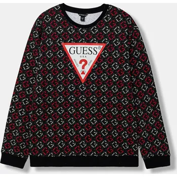 Chlapecká mikina Dětská bavlněná mikina Guess L6RQ02.KA6R4.PPY2 černá 99X, vel. 158-166