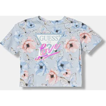 Pánské tričko Dětské tričko Guess J6RI08.K6YW4.PPY2 modrá 50X, vel. 167