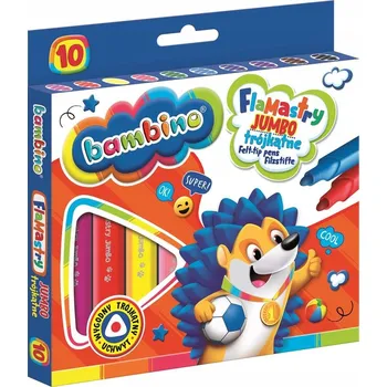 Fixy Popisovače Fixy Školní, Trojúhelníkové, Jumbo, 10 barev Bambino