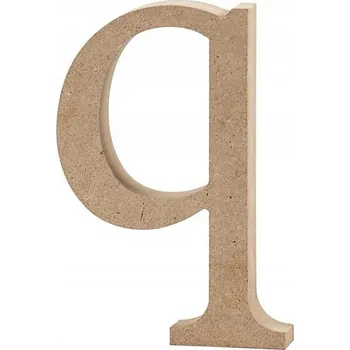 Obraz Písmeno Q z MDF, výška 12,2 cm