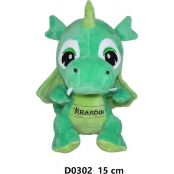 plyšák Plyšová Hračka Drak dinosaurus Krakov zelený - 19 Cm
