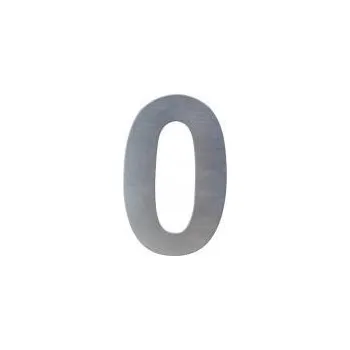 Domovní číslo Domovní číslo 0, nerez, 100mm, 1ks
