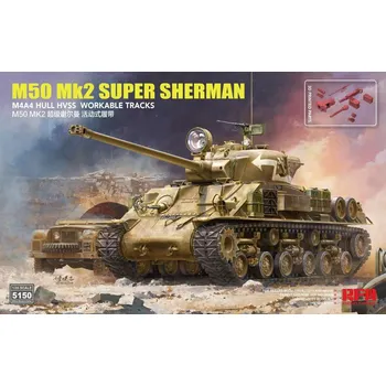 Plastikový model Ryefield model 1/35 Israeli Tank M50 Mk2 SUPER SHERMAN (Standard version)