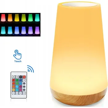 Lampička NOČNÍ SVĚTLO PRO DĚTI LED 13 BAREV DOTYKOVÉ STMÍVATELNÉ